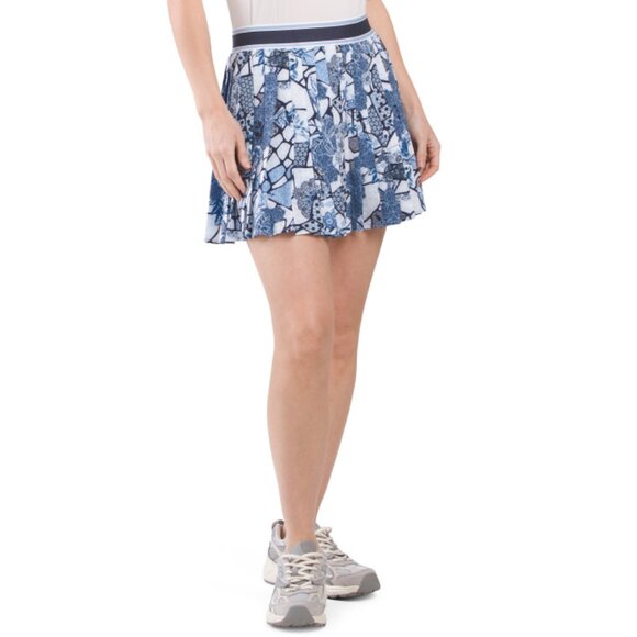 JOHNNY WAS multi Pleated Tennis Skirt